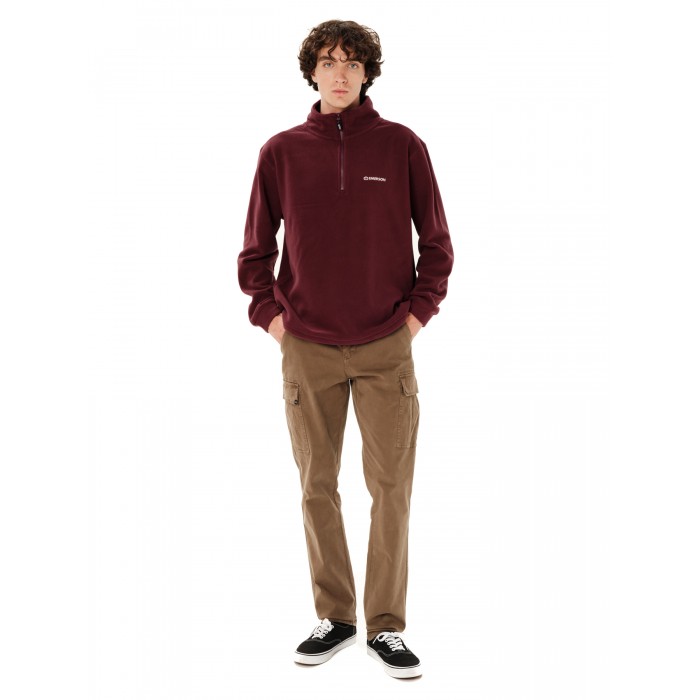 Half Zip Emerson 262.EM28.25 BURGUNDY Ζακέτες Half Zip Emerson 262.EM28.25 BURGUNDY Ζακέτες