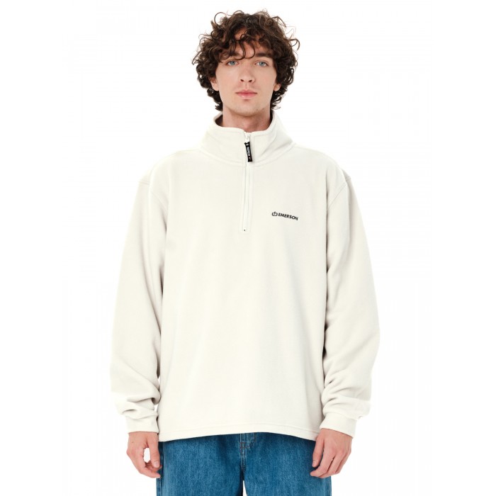 Half Zip Emerson 262.EM28.25 CLAY WHITE Ζακέτες Half Zip Emerson 262.EM28.25 CLAY WHITE Ζακέτες