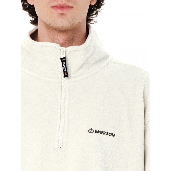 Half Zip Emerson 262.EM28.25 CLAY WHITE Ζακέτες Half Zip Emerson 262.EM28.25 CLAY WHITE Ζακέτες