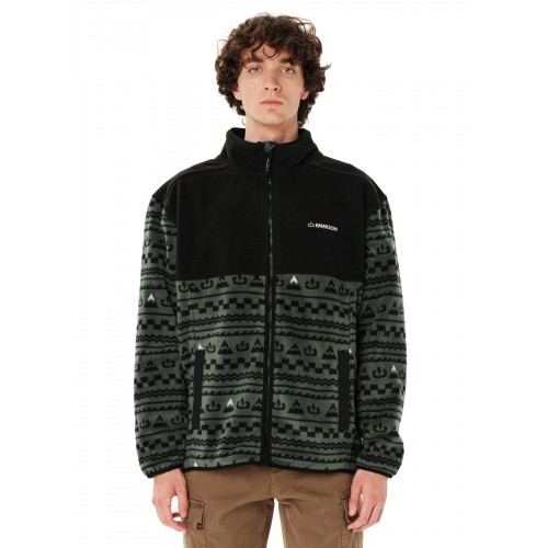 Ζακέτα Fleece Emerson 262.EM29.156 PR630 FOREST GREEN/BLACK
