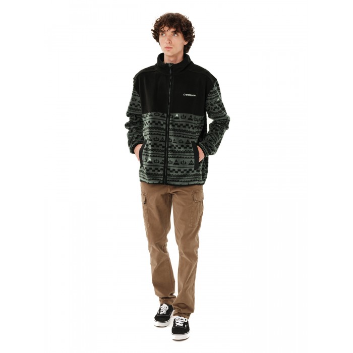 Ζακέτα Fleece Emerson 262.EM29.156 PR630 FOREST GREEN/BLACK Ζακέτες Ζακέτα Fleece Emerson 262.EM29.156 PR630 FOREST GREEN/BLACK Ζακέτες