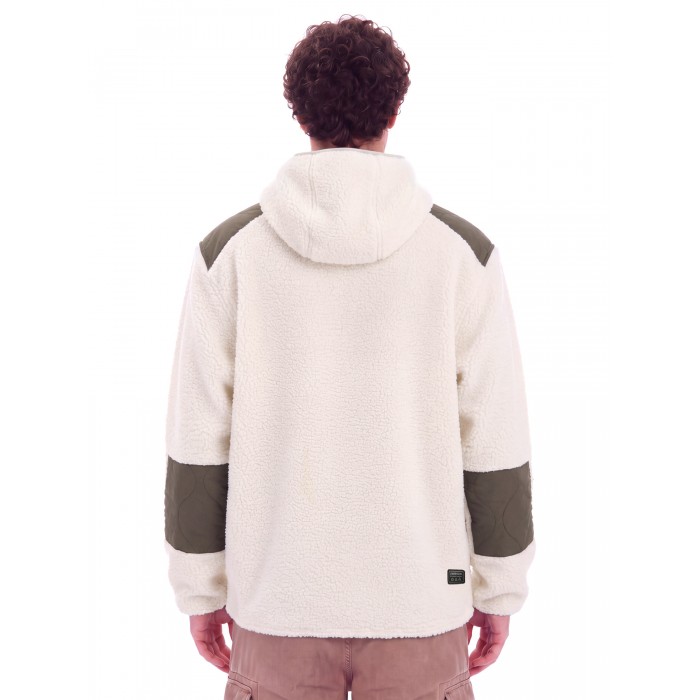 Ζακέτα Fleece Emerson Sherpa 262.EM290.43 OFF WHITE Ζακέτες Ζακέτα Fleece Emerson Sherpa 262.EM290.43 OFF WHITE Ζακέτες
