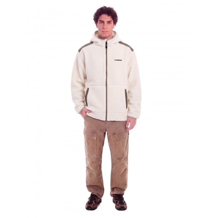 Ζακέτα Fleece Emerson Sherpa 262.EM290.43 OFF WHITE Ζακέτες Ζακέτα Fleece Emerson Sherpa 262.EM290.43 OFF WHITE Ζακέτες