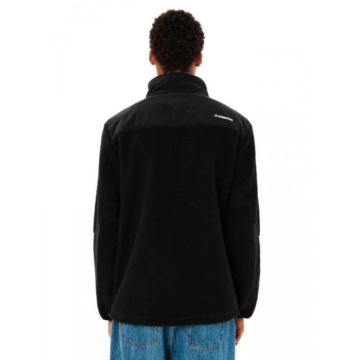 Ζακέτα Fleece Emerson Sherpa 262.EM290.51 BLACK Ζακέτες Ζακέτα Fleece Emerson Sherpa 262.EM290.51 BLACK Ζακέτες