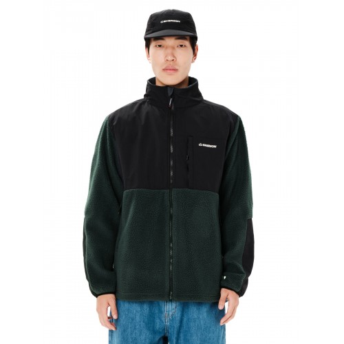 Ζακέτα Fleece Emerson Sherpa 262.EM290.51 FOREST GREEN/BLACK