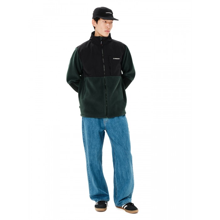 Ζακέτα Fleece Emerson Sherpa 262.EM290.51 FOREST GREEN/BLACK Ζακέτες Ζακέτα Fleece Emerson Sherpa 262.EM290.51 FOREST GREEN/BLACK Ζακέτες