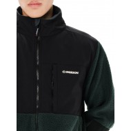 Ζακέτα Fleece Emerson Sherpa 262.EM290.51 FOREST GREEN/BLACK