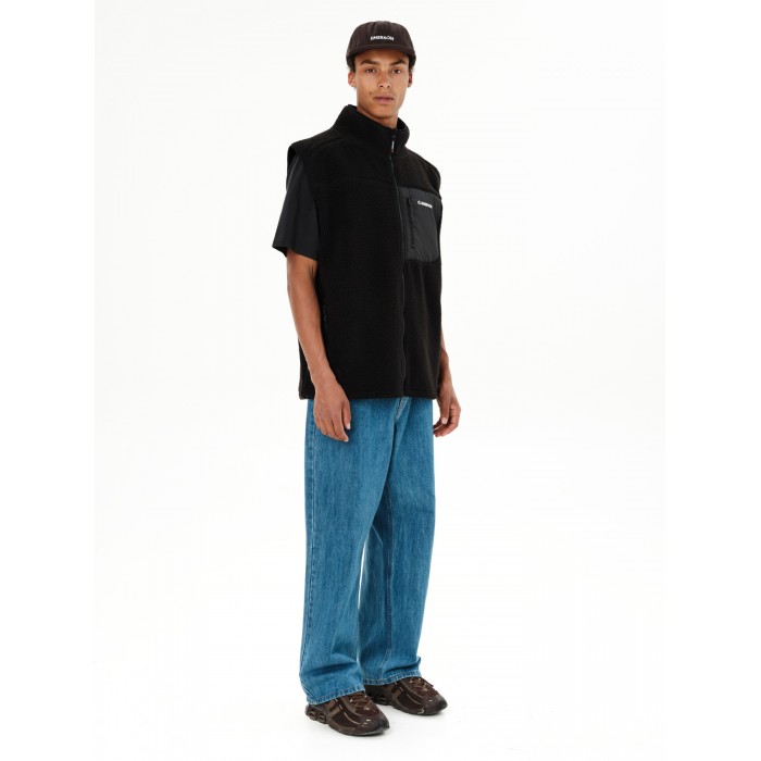Ζακέτα Fleece Emerson Sherpa 262.EM290.59 BLACK Ζακέτες Ζακέτα Fleece Emerson Sherpa 262.EM290.59 BLACK Ζακέτες