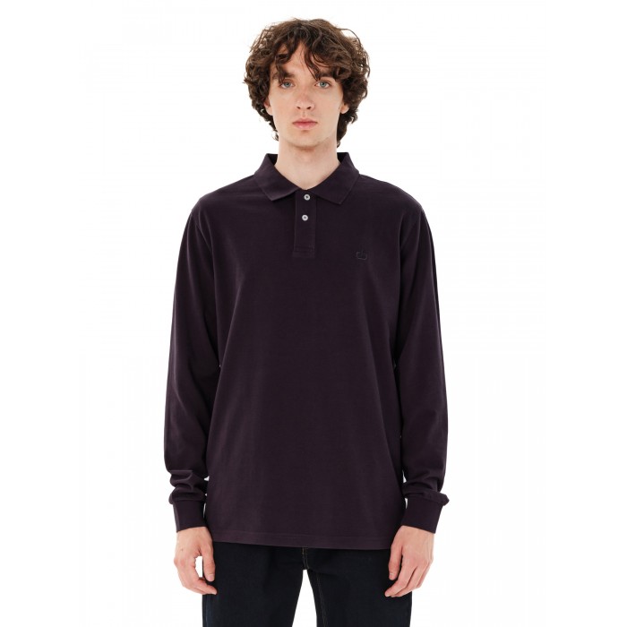 Μπλούζα Πόλο μακρύ μανίκι Emerson 262.EM35.01 D.GRAPE Polo Μπλούζα Πόλο μακρύ μανίκι Emerson 262.EM35.01 D.GRAPE Polo