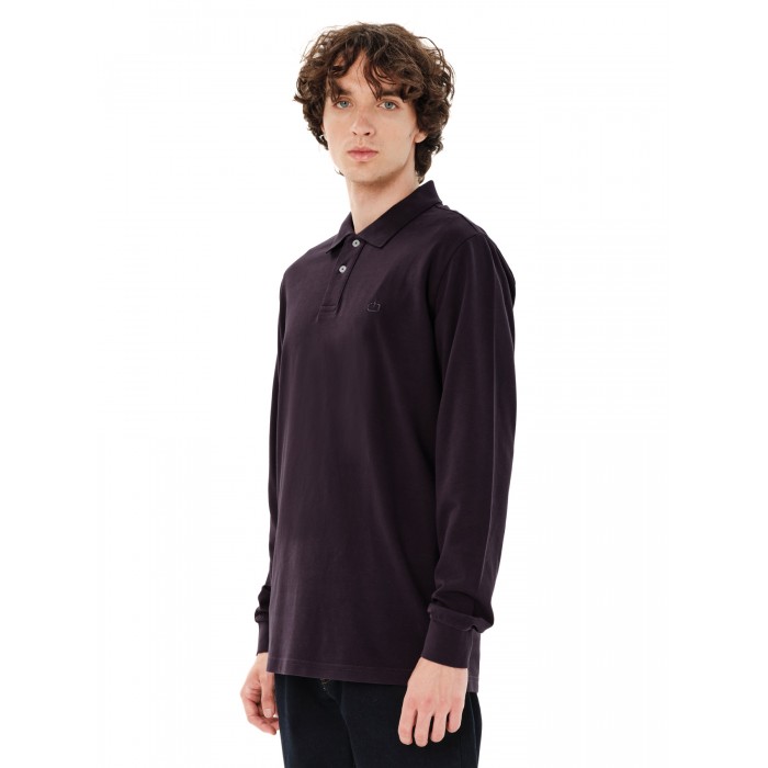 Μπλούζα Πόλο μακρύ μανίκι Emerson 262.EM35.01 D.GRAPE Polo Μπλούζα Πόλο μακρύ μανίκι Emerson 262.EM35.01 D.GRAPE Polo