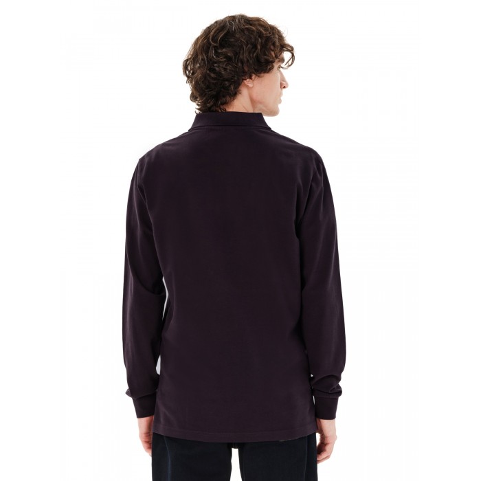 Μπλούζα Πόλο μακρύ μανίκι Emerson 262.EM35.01 D.GRAPE Polo Μπλούζα Πόλο μακρύ μανίκι Emerson 262.EM35.01 D.GRAPE Polo