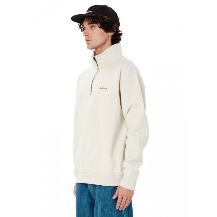 Half Zip Emerson 262.EM20.300 CLAY WHITE Ζακέτες Half Zip Emerson 262.EM20.300 CLAY WHITE Ζακέτες