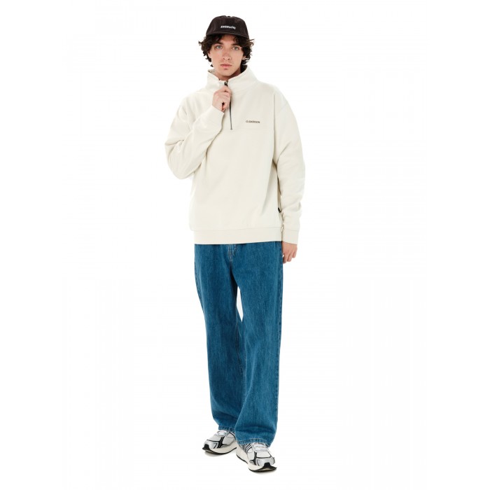 Half Zip Emerson 262.EM20.300 CLAY WHITE Ζακέτες Half Zip Emerson 262.EM20.300 CLAY WHITE Ζακέτες