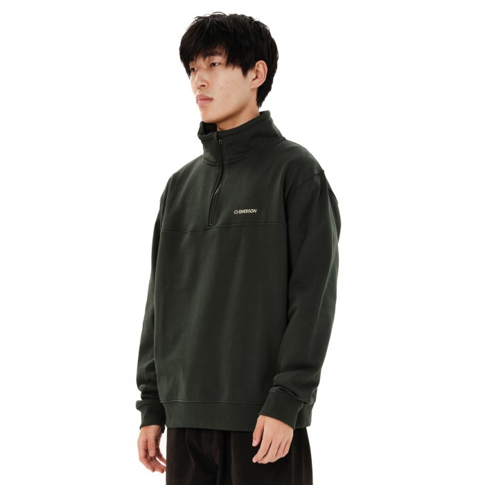 Half Zip Emerson 262.EM20.300 FOREST GREEN Ζακέτες Half Zip Emerson 262.EM20.300 FOREST GREEN Ζακέτες