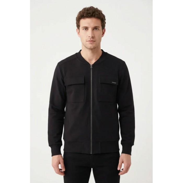 Ζακέτα Paco BOMBER POCKETS 2681102 Black Ζακέτες