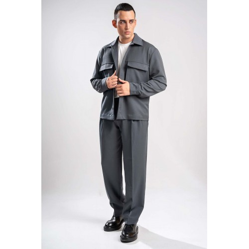 Πουκάμισο Overshirt Vittorio 300-2627-ESSENZA GREY