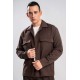 Πουκάμισο Overshirt Vittorio 300-2627-ESSENZA Brown Μακρυμάνικα Πουκάμισα