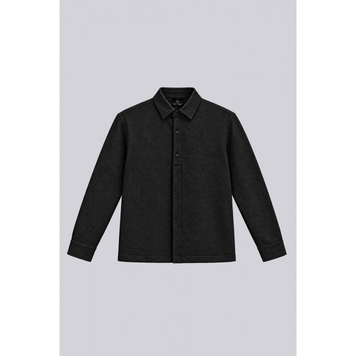Πουκάμισο Overshirt Vittorio 300-2627-LUCIANO BLACK Μακρυμάνικα Πουκάμισα