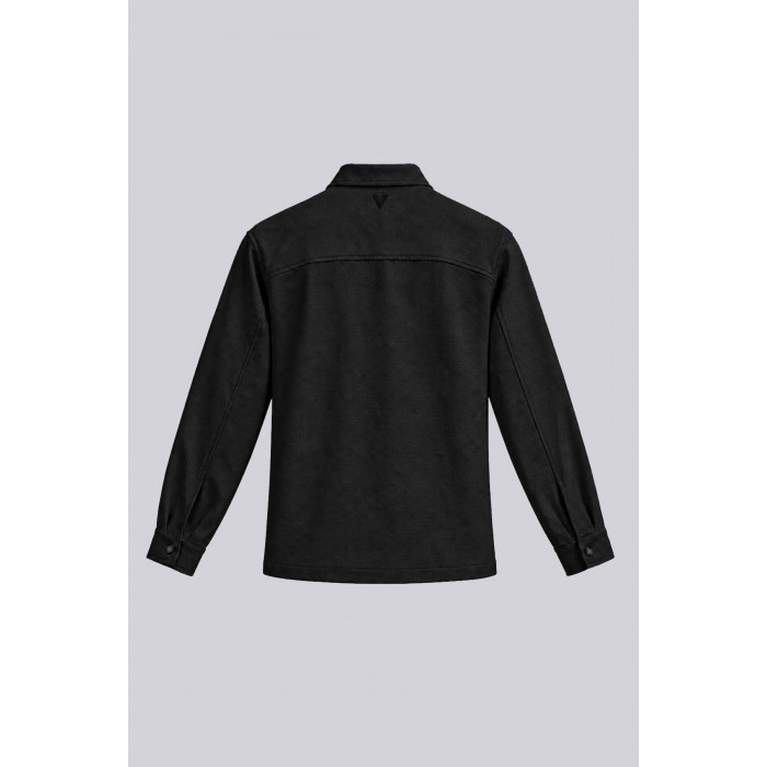 Πουκάμισο Overshirt Vittorio 300-2627-LUCIANO BLACK Μακρυμάνικα Πουκάμισα