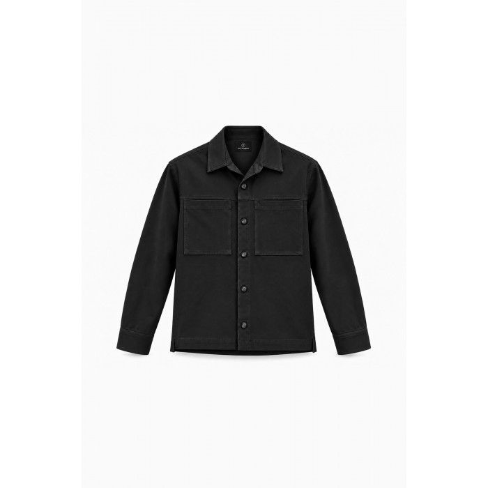 Πουκάμισο Overshirt Vittorio 300-2627-PRIMO BLACK Μακρυμάνικα Πουκάμισα
