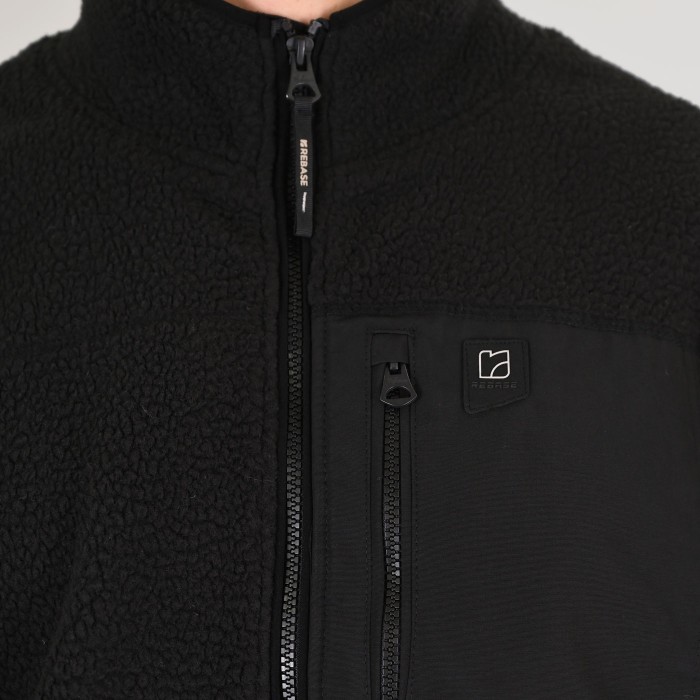 Ζακέτα Fleece Sherpa Rebase 262RFT-7080 Black Ζακέτες