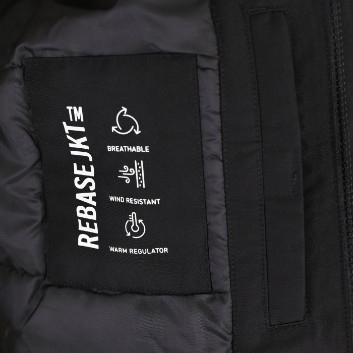 Μπουφάν Rebase 262RJK-2094 Black Χειμερινά  Μπουφάν