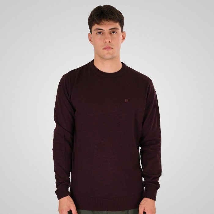 Πλεκτό Rebase 262RKNIT-8050 Bordeaux Melange Πλεκτά