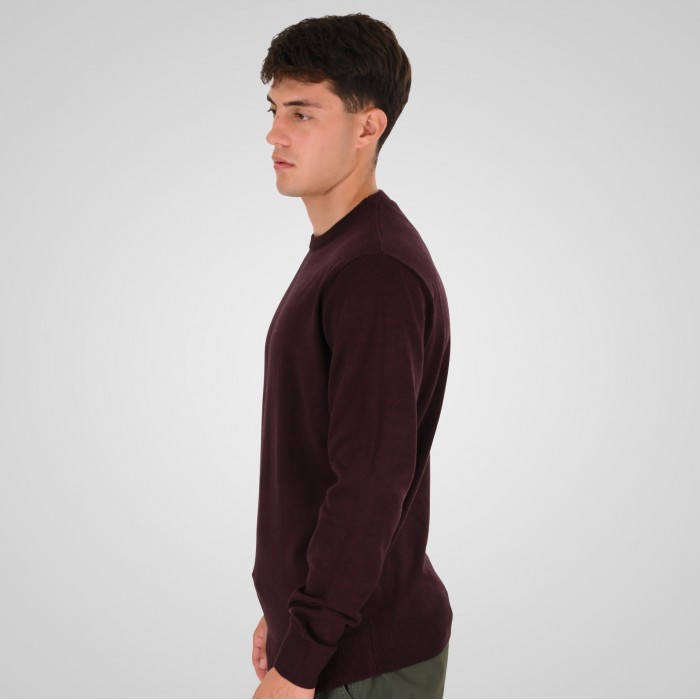 Πλεκτό Rebase 262RKNIT-8050 Bordeaux Melange Πλεκτά