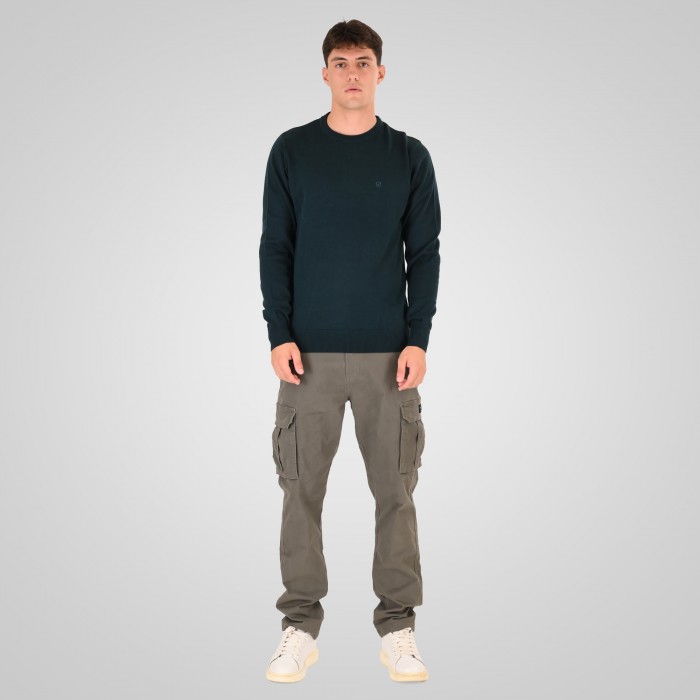 Πλεκτό Rebase 262RKNIT-8050 Teal Melange Πλεκτά