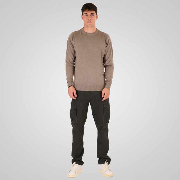 Πλεκτό Rebase 262RKNIT-8050 Beige Melange Πλεκτά