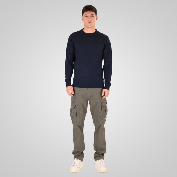 Πλεκτό Rebase 262RKNIT-8050 Navy Melange Πλεκτά