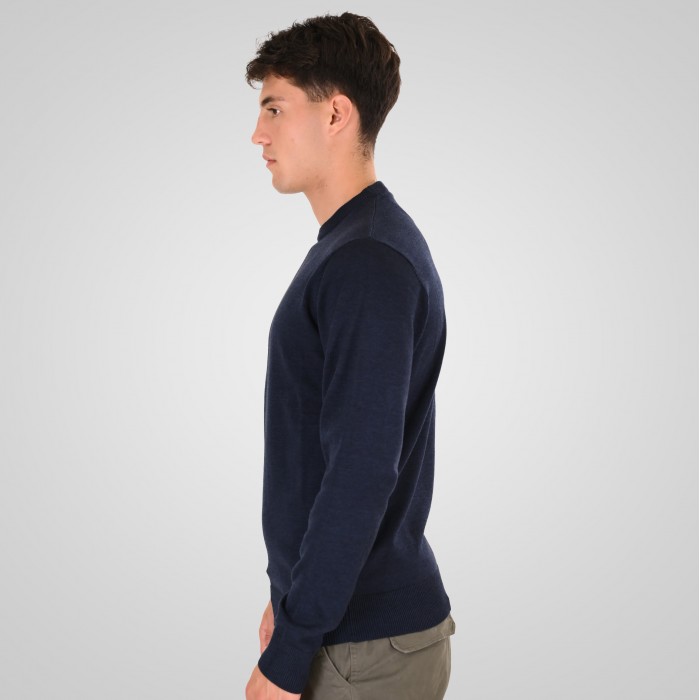 Πλεκτό Rebase 262RKNIT-8050 Navy Melange Πλεκτά