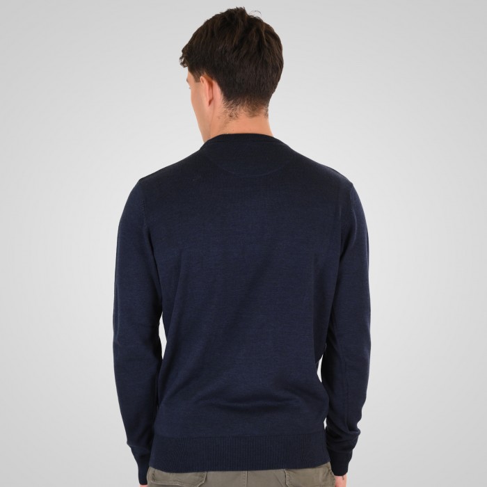 Πλεκτό Rebase 262RKNIT-8050 Navy Melange Πλεκτά