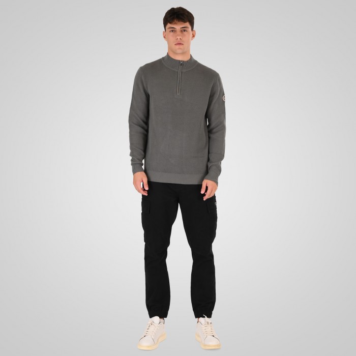 Πλεκτό Half Zip Rebase 262RKNIT-8054 Agave Green Πλεκτά