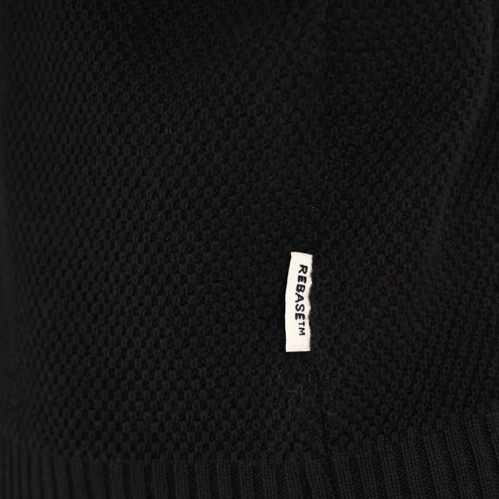 Πλεκτό Half Zip Rebase 262RKNIT-8054 Black Πλεκτά
