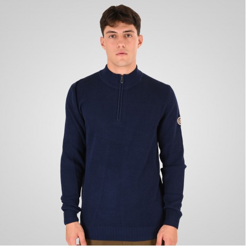 Πλεκτό Half Zip Rebase 262RKNIT-8054 Blue Marine