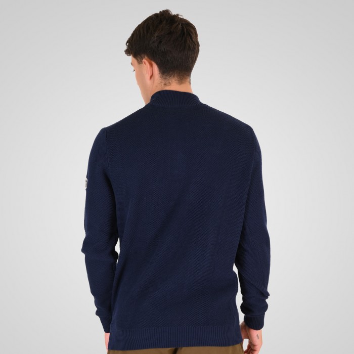 Πλεκτό Half Zip Rebase 262RKNIT-8054 Blue Marine Πλεκτά