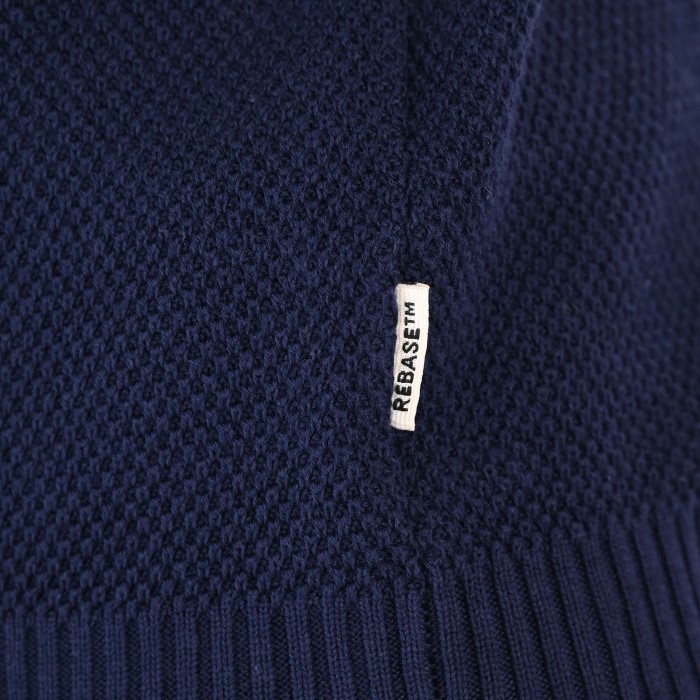 Πλεκτό Half Zip Rebase 262RKNIT-8054 Blue Marine Πλεκτά