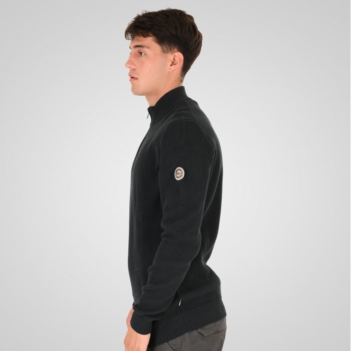 Πλεκτό Half Zip Rebase 262RKNIT-8054 Deep Forest Πλεκτά