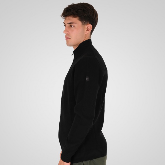 Ζακέτα Πλεκτή Rebase 262RKNIT-8055 Black Ζακέτες