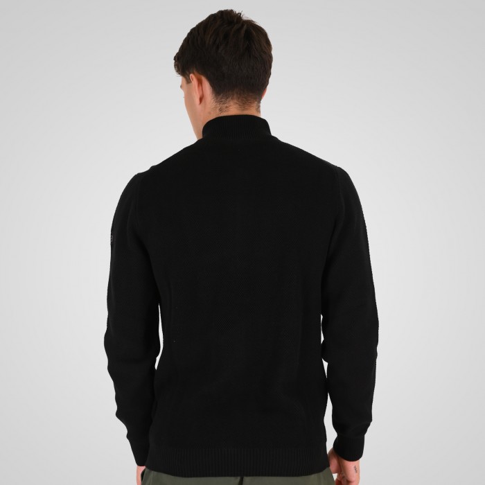 Ζακέτα Πλεκτή Rebase 262RKNIT-8055 Black Ζακέτες