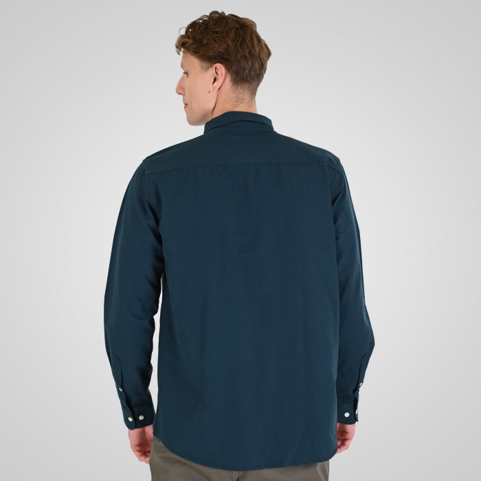 Πουκάμισο Rebase 262RGS-5205 Oxford Dark Teal Πουκάμισα