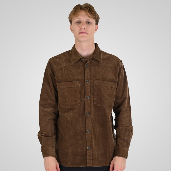 Πουκάμισο Κοτλέ Overshirt Rebase 262RGS-5208 Camel Ζακέτες