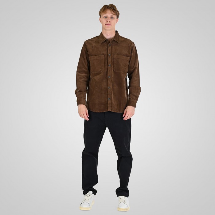 Πουκάμισο Κοτλέ Overshirt Rebase 262RGS-5208 Camel Ζακέτες