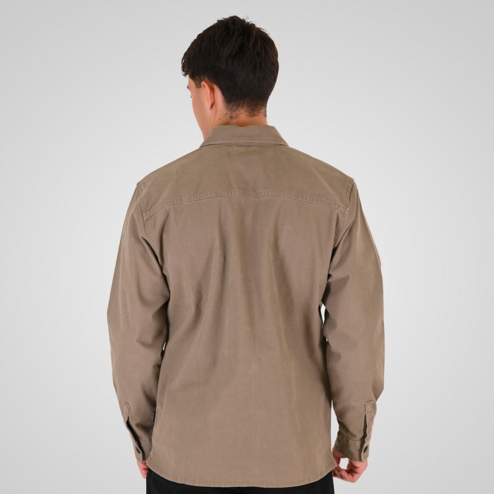 Πουκάμισο Overshirt Rebase 262RGS-5210 Taupe Ζακέτες