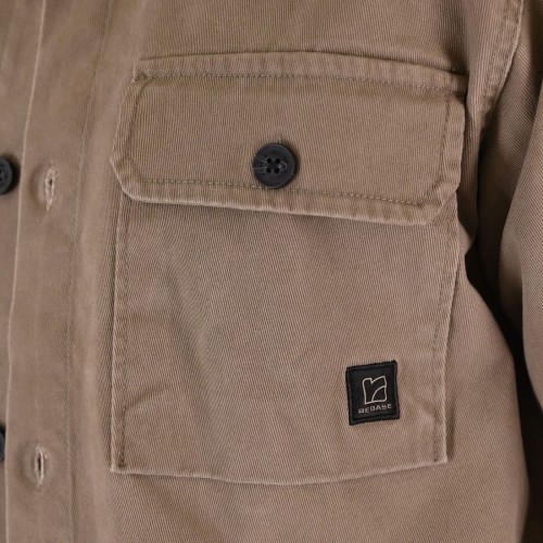 Πουκάμισο Overshirt Rebase 262RGS-5210 Taupe Πουκάμισο Overshirt Rebase 262RGS-5210 Taupe