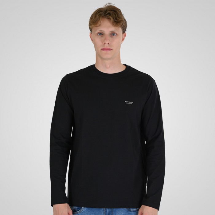 Μπλούζα Μακρύ Μανίκι Rebase 262RTS-9160 Black Μακρυμάνικες