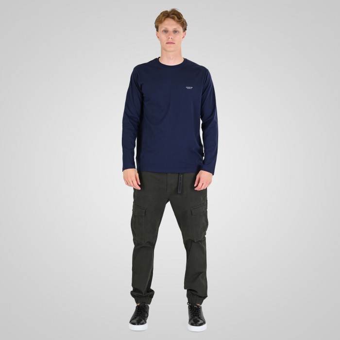 Μπλούζα Μακρύ Μανίκι Rebase 262RTS-9160 Navy Μακρυμάνικες