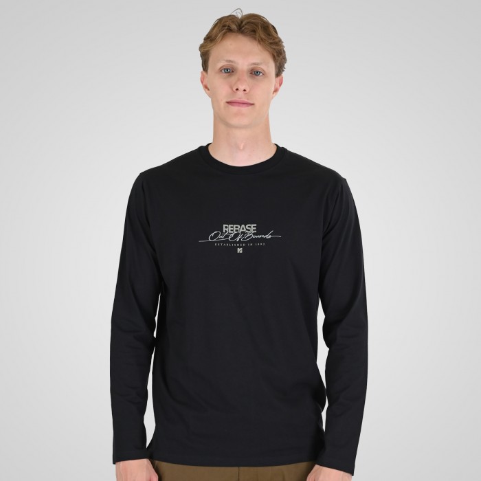 Μπλούζα Μακρύ Μανίκι Rebase 262RTS-9161 Black Μακρυμάνικες