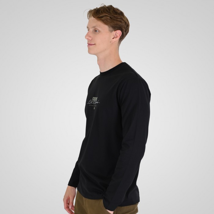 Μπλούζα Μακρύ Μανίκι Rebase 262RTS-9161 Black Μακρυμάνικες